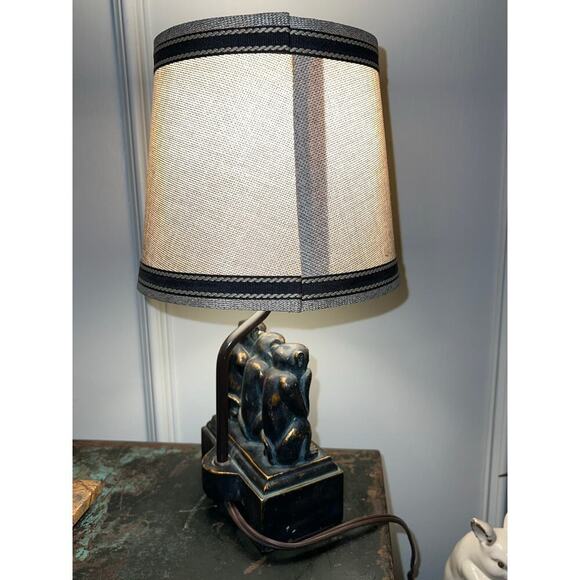 Vintage 3 Wise Monkeys, See No Evil, Hear No Evil, Speak No Evil, Lamp 14” Tall - Picture 6 of 11